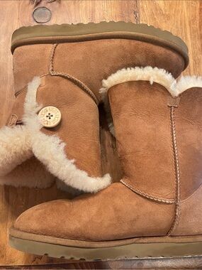 UGG Women’s Plush Shearling Lined Boots - Chestnut